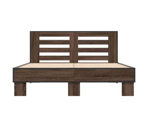 Lovos Rėmas, Rudas Ąžuolo, 140X190cm Apdirbta Mediena/Metalas