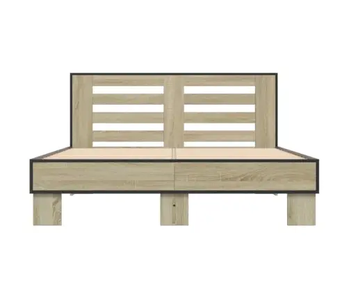 Lovos Rėmas, Ąžuolo, 135X190cm Apdirbta Mediena Ir Metalas