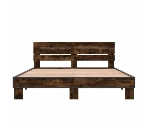 Lovos Rėmas, Dūminio Ąžuolo, 150X200cm Mediena Ir Metalas