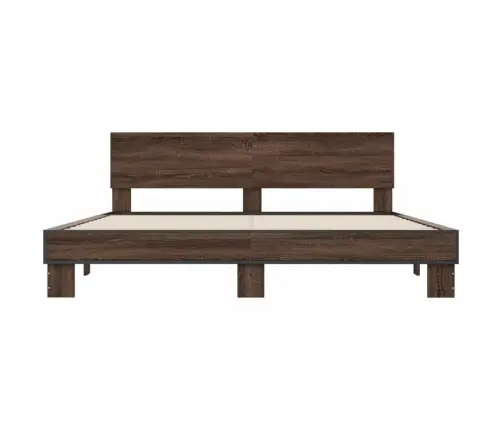 Lovos Rėmas, Rudas Ąžuolo, 200X200cm Apdirbta Mediena/Metalas