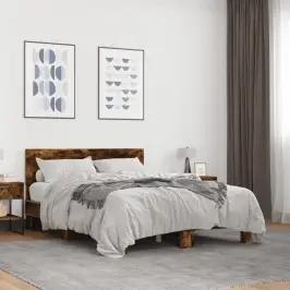 Lovos Rėmas, Dūminio Ąžuolo, 140X200cm Mediena Ir Metalas