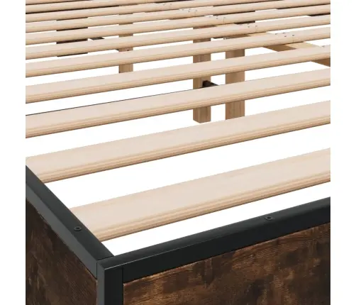 Lovos Rėmas, Dūminio Ąžuolo, 150X200cm Mediena Ir Metalas