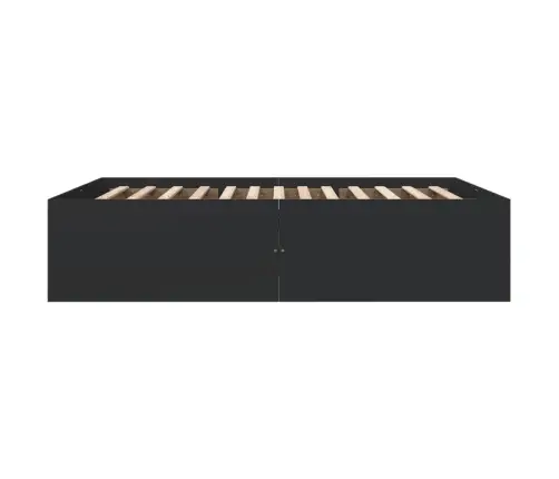 Gultas Rāmis, Melns, 160X200 Cm, Inženierijas Koks Vidaxl