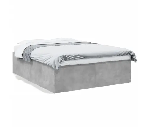 Voodiraam, Betoonhall, 160 X 200 cm Tehispuit