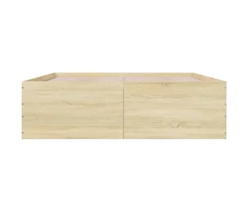 Voodiraam, Sonoma Tamm, 150X200 cm Tehispuit