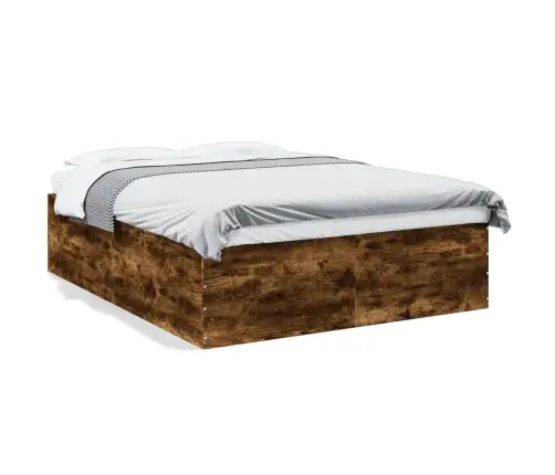 Gultas Rāmis, Ozolkoka Krāsā, 150X200 Cm, Inženierijas Koks Vidaxl