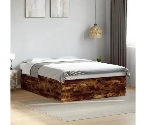 Gultas Rāmis, Ozolkoka Krāsā, 150X200 Cm, Inženierijas Koks Vidaxl