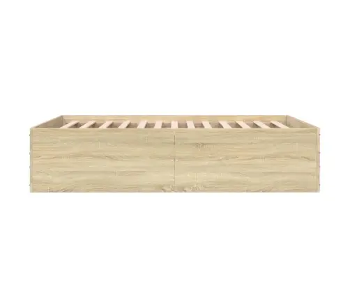 Lovos Rėmas, Sonoma Ąžuolo Spalvos, 140X200cm Apdirbta Mediena