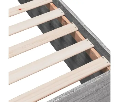 Lovos Rėmas, Pilkos Ąžuolo Spalvos, 140X200cm Apdirbta Mediena