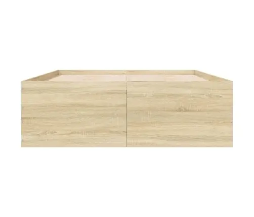 Voodiraam, Sonoma Tamm, 120X200 cm Tehispuit