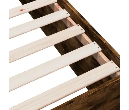 Voodiraam, Suitsutatud Tamm, 120 X 200 cm Tehispuit