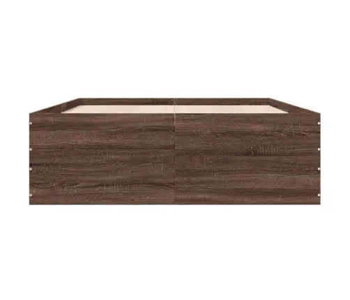 Gultas Rāmis, Ozolkoka Krāsā, 120X200 Cm, Inženierijas Koks Vidaxl