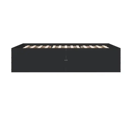 Gultas Rāmis, Melns, 135X190 Cm, Inženierijas Koks Vidaxl