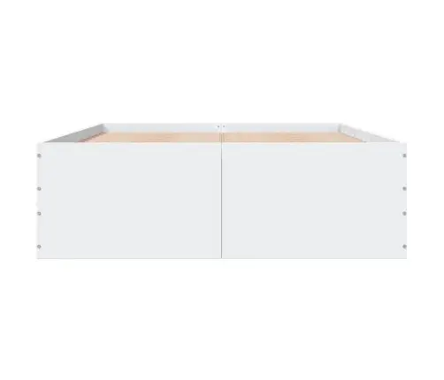 Gultas Rāmis, Balts, 120X190 Cm, Inženierijas Koks Vidaxl