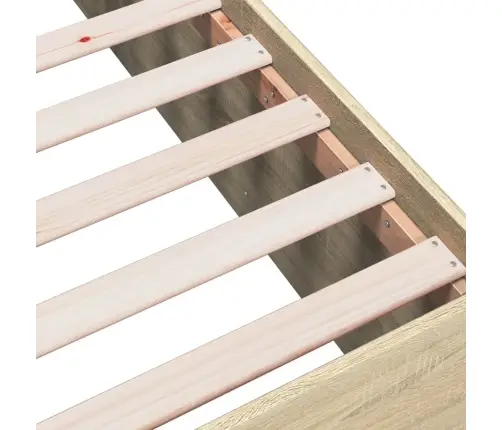 Gultas Rāmis, Ozolkoka Krāsā, 120X190 Cm, Inženierijas Koks Vidaxl