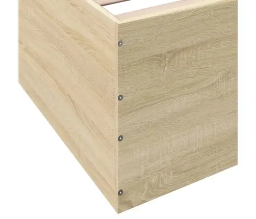 Gultas Rāmis, Ozolkoka Krāsā, 120X190 Cm, Inženierijas Koks Vidaxl