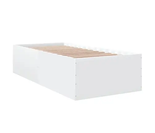 Gultas Rāmis, Balts, 90X200 Cm, Inženierijas Koks Vidaxl