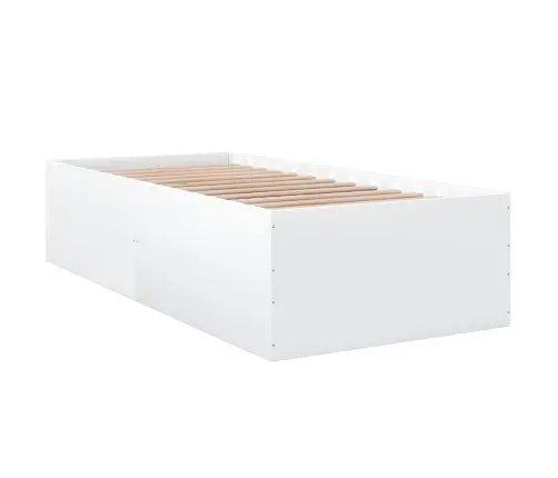 Gultas Rāmis, Balts, 90X200 Cm, Inženierijas Koks Vidaxl
