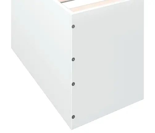 Gultas Rāmis, Balts, 90X200 Cm, Inženierijas Koks Vidaxl