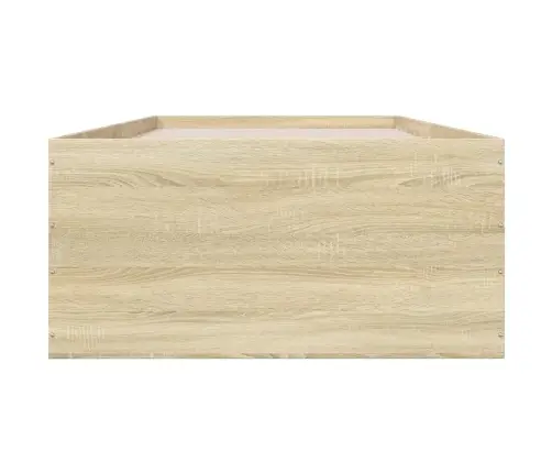 Gultas Rāmis, Ozolkoka Krāsā, 90X200 Cm, Inženierijas Koks Vidaxl