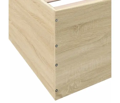 Gultas Rāmis, Ozolkoka Krāsā, 90X200 Cm, Inženierijas Koks Vidaxl