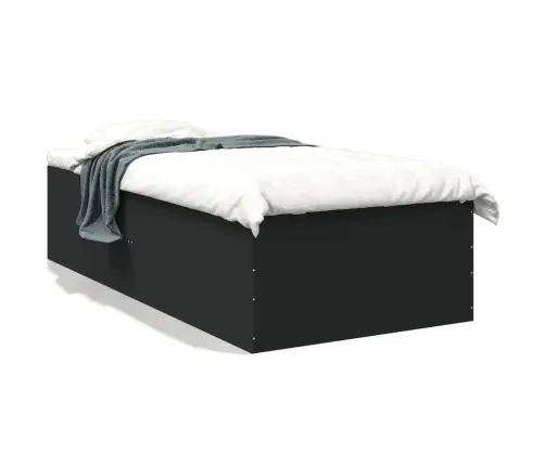 Gultas Rāmis, Melns, 90X190 Cm, Inženierijas Koks Vidaxl