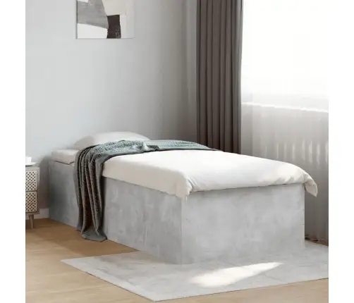 Lovos Rėmas, Betono Pilkos Spalvos, 90X190cm Apdirbta Mediena