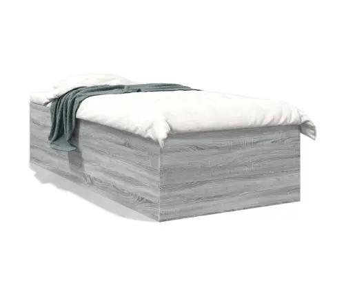 Lovos Rėmas, Pilkos Ąžuolo Spalvos, 90X190cm Apdirbta Mediena