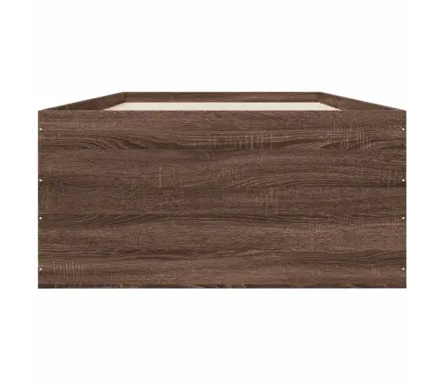 Voodiraam, Pruun Tamm, 90X190 cm Tehispuit