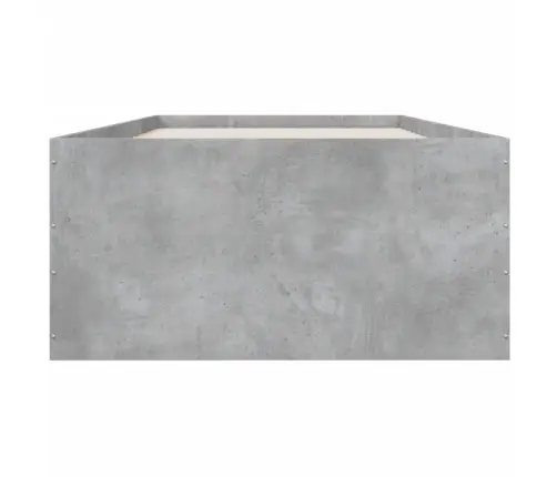 Gultas Rāmis, Betona Pelēks, 75X190 Cm, Inženierijas Koks Vidaxl