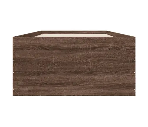 Gultas Rāmis, Ozolkoka Krāsā, 75X190 Cm, Inženierijas Koks Vidaxl