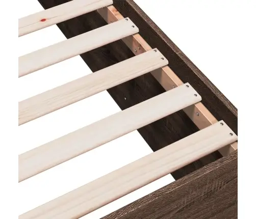 Gultas Rāmis, Ozolkoka Krāsā, 75X190 Cm, Inženierijas Koks Vidaxl