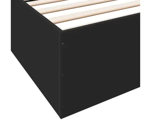 Gultas Rāmis, 200X200 Cm, Inženierijas Koks, Melns Vidaxl