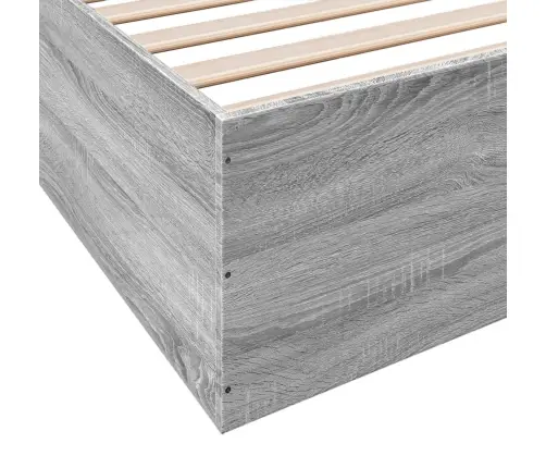 Gultas Rāmis, Pelēka Ozolkoka, 200X200 Cm, Inženierijas Koks Vidaxl Gultas Rāmis, Pelēka Ozolkoka, 200X200 Cm, Inženierijas Koks Vidaxl