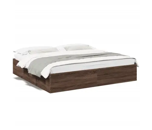 Lovos Rėmas, Rudos Ąžuolo Spalvos, 200X200cm Apdirbta Mediena