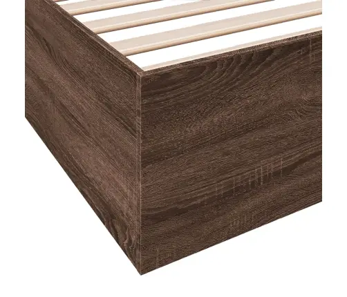 Lovos Rėmas, Rudos Ąžuolo Spalvos, 200X200cm Apdirbta Mediena