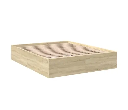 Voodiraam, Sonoma Tamm, 150X200 cm Tehispuit