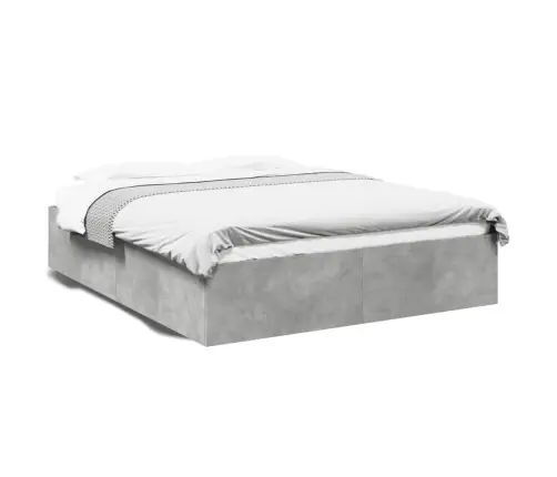 Voodiraam, Betoonhall, 150 X 200 cm Tehispuit