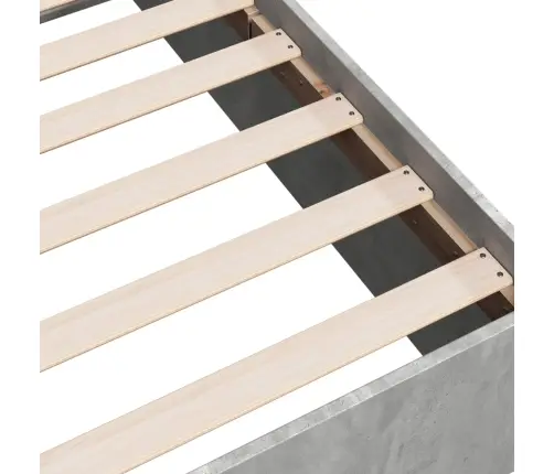 Voodiraam, Betoonhall, 150 X 200 cm Tehispuit