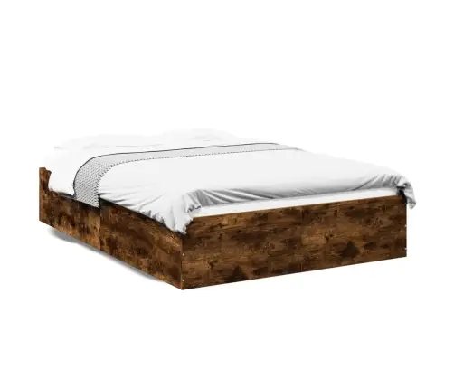 Gultas Rāmis, Ozolkoka Krāsā, 140X200 Cm, Inženierijas Koks Vidaxl