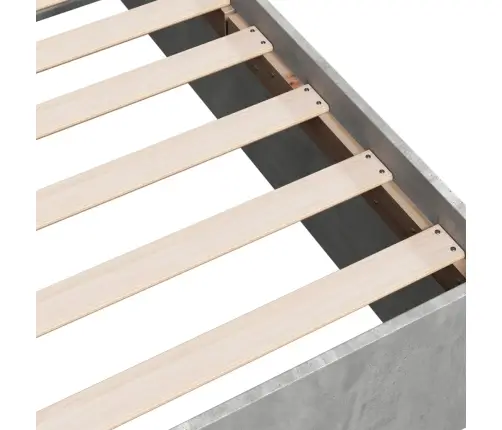 Lovos Rėmas, Betono Pilkos Spalvos, 135X190cm Apdirbta Mediena