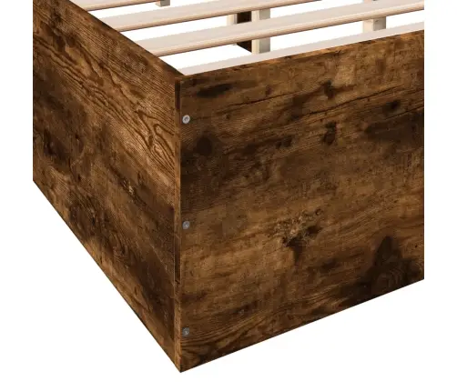 Gultas Rāmis, Ozolkoka Krāsā, 135X190 Cm, Inženierijas Koks Vidaxl