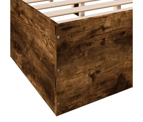 Voodiraam, Suitsutatud Tamm, 120 X 190 cm Tehispuit