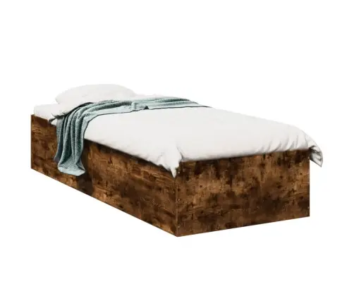 Voodiraam, Suitsutatud Tamm, 100 X 200 cm Tehispuit