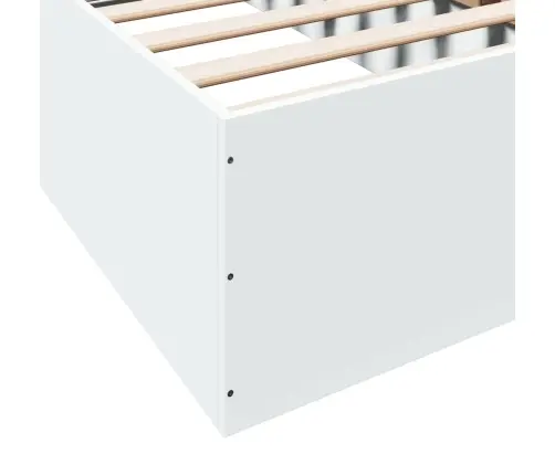 Gultas Rāmis, Balts, 90X200 Cm, Inženierijas Koks Vidaxl