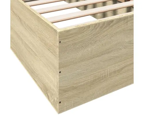 Voodiraam, Sonoma Tamm, 90 X 200 cm Tehispuit