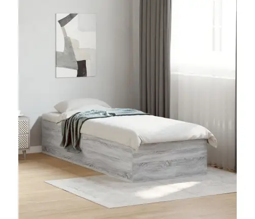 Lovos Rėmas, Pilkos Ąžuolo Spalvos, 90X190cm Apdirbta Mediena