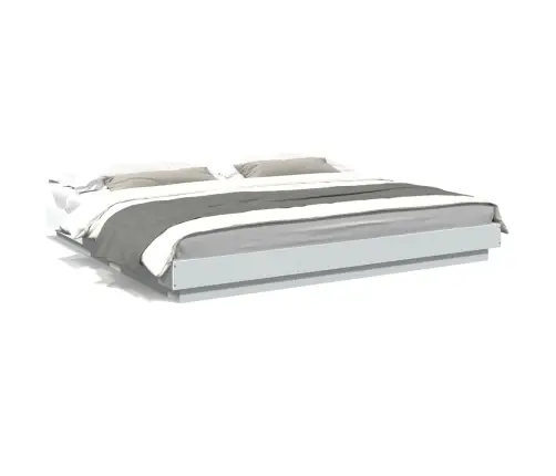 Lovos Rėmas Su Led, Baltas, 180X200cm Apdirbta Mediena Lovos Rėmas Su Led, Baltas, 180X200cm Apdirbta Mediena