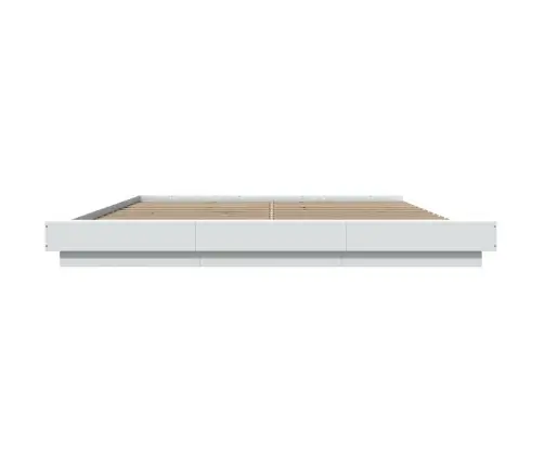Lovos Rėmas Su Led, Baltas, 180X200cm Apdirbta Mediena Lovos Rėmas Su Led, Baltas, 180X200cm Apdirbta Mediena