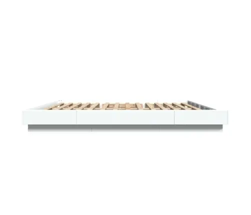 Lovos Rėmas Su Led, Baltas, 180X200cm Apdirbta Mediena Lovos Rėmas Su Led, Baltas, 180X200cm Apdirbta Mediena